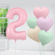 Pastel Pink Birthday Balloon Set