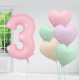 Pastel Pink Birthday Balloon Set