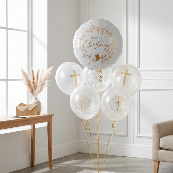 Happy Christening Balloon Set