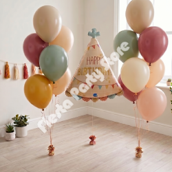 Boho Birthday Balloon Bouquet - INFLATED
