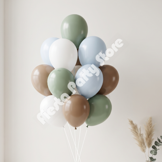 12 Piece Earthy Balloon Bouquet - INFLATED 12 Piece Earthy Balloon Bouquet - INFLATED