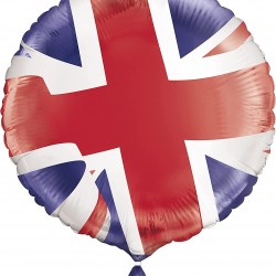 Union Jack Round Foil Balloon 18" Union Jack Round Foil Balloon 18"