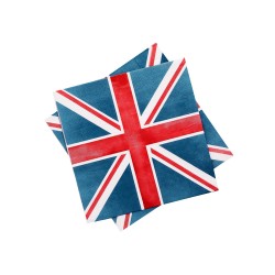 16 Union Jack Paper Napkins 16 Union Jack Paper Napkins