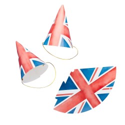 Union Jack Party Hats 10 Pack Union Jack Party Hats 10 Pack