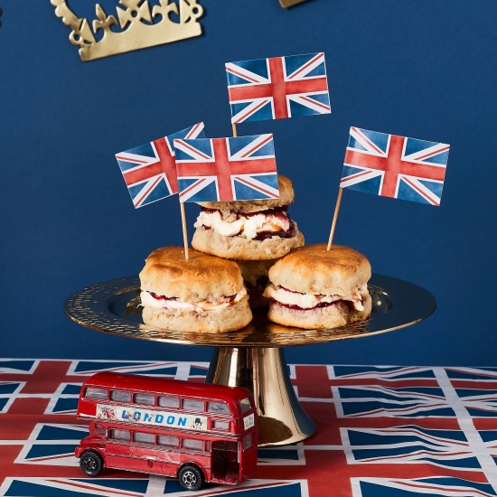 24 Union Jack Food Picks