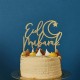 Eid Mubarak Acrylic Gold Cake Topper