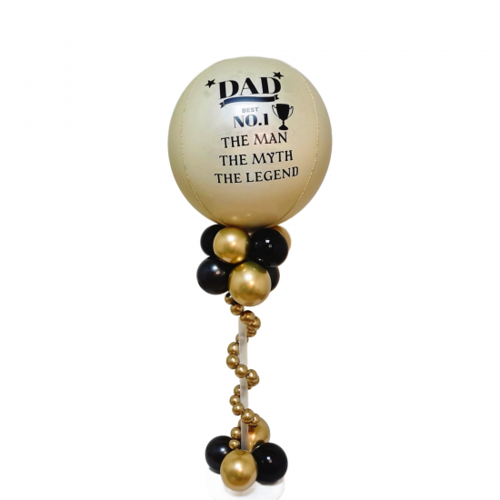 Personalised Father's Day Balloon Centerpiece Personalised Father's Day Balloon Centerpiece