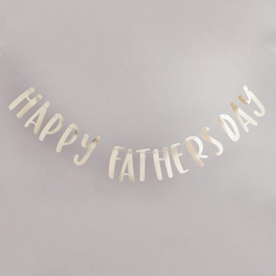 Gold Happy Father's Day Banner