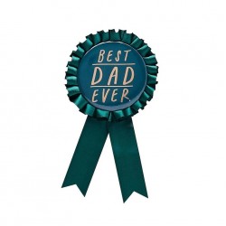 Best Dad Ever Teal Ribbon Badge  Best Dad Ever Teal Ribbon Badge