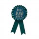 Best Dad Ever Teal Ribbon Badge