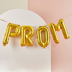Gold Prom Foil Balloon Garland Gold Prom Foil Balloon Garland