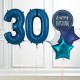 Navy Blue Glitz 30th Birthday Party Balloons Bundle