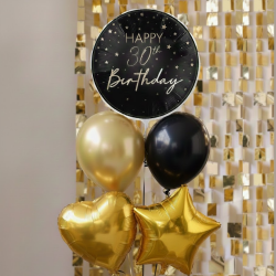 30th Birthday Balloon Bouquet- Inflated