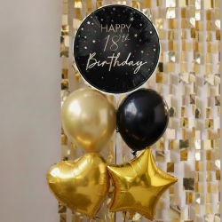 18th Birthday Balloon Bouquet- Inflated