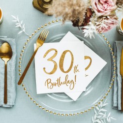 30th Birthday Napkins 30th Birthday Napkins