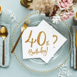 40th Birthday Napkins