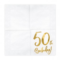 50th Birthday Napkins 50th Birthday Napkins