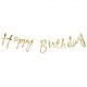 Gold Happy Birthday Bunting