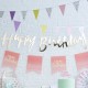 Gold Happy Birthday Bunting