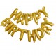 Gold Birthday Balloon Bunting