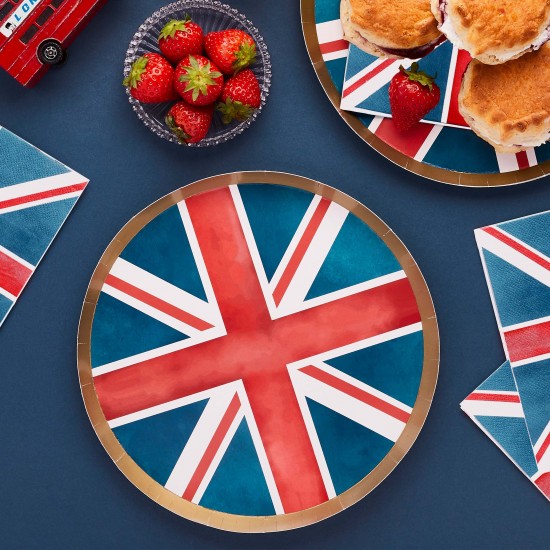 Union Jack Paper Plates