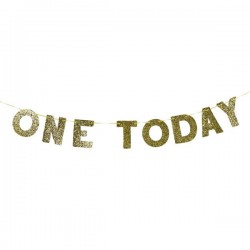 One Today Gold Glitter Banner One Today Gold Glitter Banner