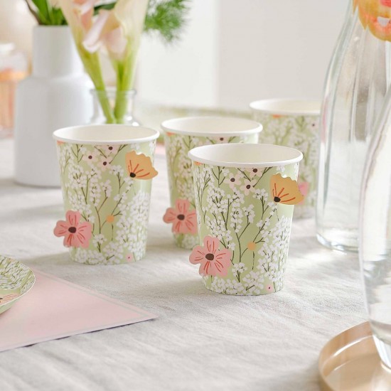 Floral Baby Shower Cups