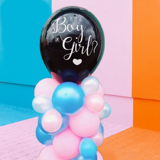 Gender Reveal Balloon Tower