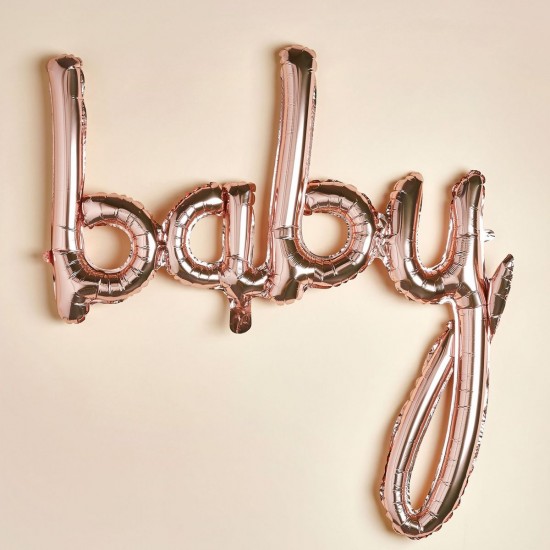 Rose Gold Baby Balloon