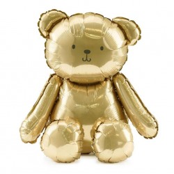 Gold Teddy Bear Foil Balloon