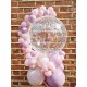 Personalised Welcome Baby Girl Balloon Bouquet