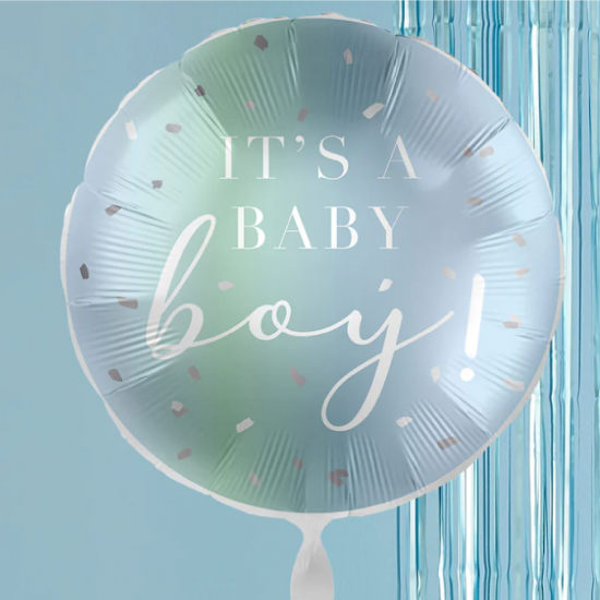 Airplane Bear Baby Boy Balloon Bundle - INFLATED