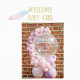 Personalised Welcome Baby Girl Balloon Bouquet