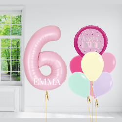 Personalised Number Balloon  with Balloon Bouquet