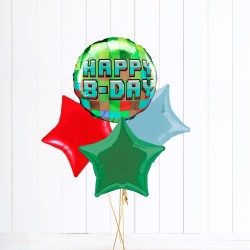  Pixel Party Foil Balloon Bundle