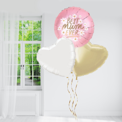 Best Mum Ever Mother's Day Inflated Foil Balloon Bunch
