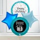 Dude You're Old Funny Birthday Foil Balloon Bundle