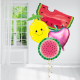 Watermelon, Lemon and Strawberry Fruit Balloon Bundle