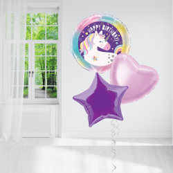 Unicorn Happy Birthday Balloon Bundle Unicorn Happy Birthday Balloon Bundle