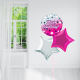 Glitterball Birthday Holographic Balloon Bundle