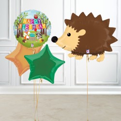 Woodland Hedgehog Inflated Foil Balloon Bundle Woodland Hedgehog Inflated Foil Balloon Bundle