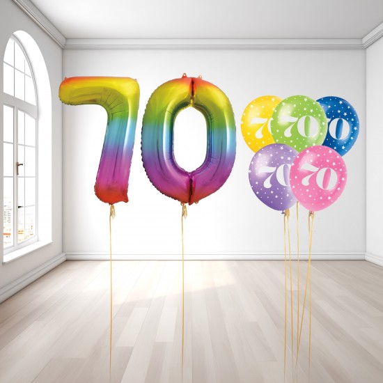 70th Birthday Balloon Set