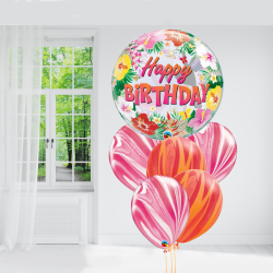 Tropical Hawaii Happy Birthday Balloon Bundle Tropical Hawaii Happy Birthday Balloon Bundle