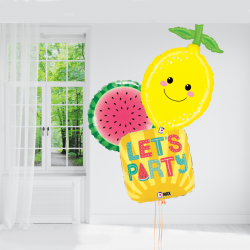 Fresh and Fun Let's Party Lemon and Watermelon Foil Balloon Set Fresh and Fun Let's Party Lemon and Watermelon Foil Balloon Set