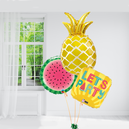 Golden Pineapple Extravaganza: Let's Party Balloon Set