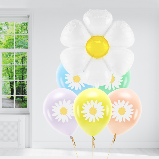 Daisy Flower Balloon Bundle INFLATED