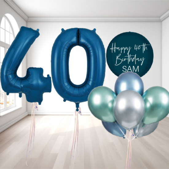 Milestone Birthday Balloon Bundle INFLATED Milestone Birthday Balloon Bundle INFLATED