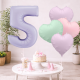 Pastel Lilac Birthday Balloon Set