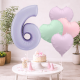 Pastel Lilac Birthday Balloon Set