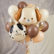 Puppy Birthday Balloon Bouquet - INFLATED